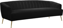 Load image into Gallery viewer, Tori Black Velvet Sofa image