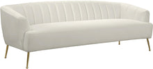 Load image into Gallery viewer, Tori Cream Velvet Sofa image