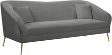 Load image into Gallery viewer, Hermosa Grey Velvet Sofa image