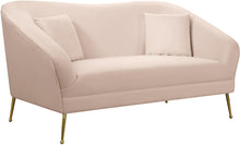 Load image into Gallery viewer, Hermosa Pink Velvet Loveseat image