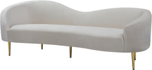 Load image into Gallery viewer, Ritz Cream Velvet Sofa image