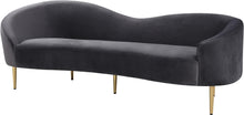 Load image into Gallery viewer, Ritz Grey Velvet Sofa image