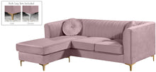 Load image into Gallery viewer, Eliana Pink Velvet 2pc. Reversible Sectional image