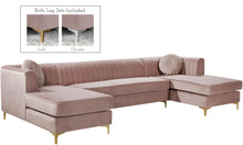 Load image into Gallery viewer, Graham Pink Velvet 3pc. Sectional image