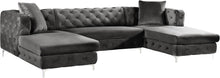 Load image into Gallery viewer, Gail Grey Velvet 3pc. Sectional image