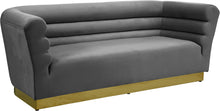 Load image into Gallery viewer, Bellini Grey Velvet Sofa image