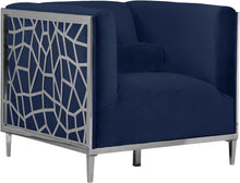 Load image into Gallery viewer, Opal Navy Velvet Chair image