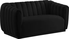 Load image into Gallery viewer, Dixie Black Velvet Loveseat image