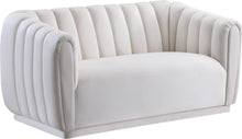 Load image into Gallery viewer, Dixie Cream Velvet Loveseat image