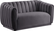 Load image into Gallery viewer, Dixie Grey Velvet Loveseat image