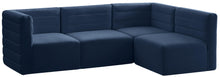 Load image into Gallery viewer, Quincy Navy Velvet Modular Sectional image