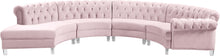 Load image into Gallery viewer, Anabella Pink Velvet 4pc. Sectional image