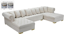 Load image into Gallery viewer, Presley Cream Velvet 3pc. Sectional image
