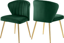 Load image into Gallery viewer, Finley Green Velvet Dining Chair image