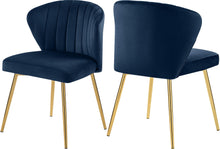 Load image into Gallery viewer, Finley Navy Velvet Dining Chair image