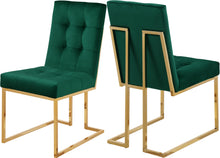 Load image into Gallery viewer, Pierre Green Velvet Dining Chair image