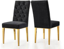 Load image into Gallery viewer, Capri Black Velvet Dining Chair image