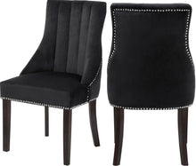 Load image into Gallery viewer, Oxford Black Velvet Dining Chair image