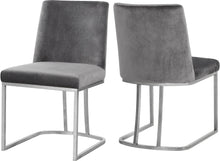 Load image into Gallery viewer, Heidi Grey Velvet Dining Chair image