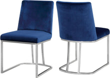Load image into Gallery viewer, Heidi Navy Velvet Dining Chair image