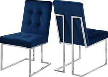 Load image into Gallery viewer, Alexis Navy Velvet Dining Chair image