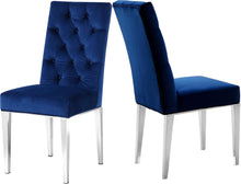 Load image into Gallery viewer, Juno Navy Velvet Dining Chair image