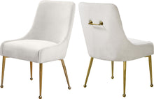 Load image into Gallery viewer, Owen Cream Velvet Dining Chair image
