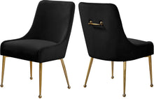 Load image into Gallery viewer, Owen Black Velvet Dining Chair image