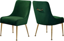Load image into Gallery viewer, Owen Green Velvet Dining Chair image
