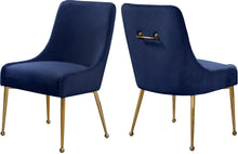 Load image into Gallery viewer, Owen Navy Velvet Dining Chair image