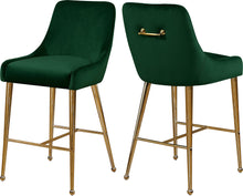 Load image into Gallery viewer, Owen Green Velvet Stool image