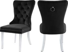 Load image into Gallery viewer, Miley Black Velvet Dining Chair image