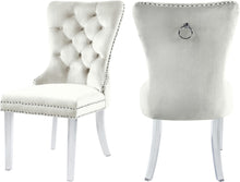 Load image into Gallery viewer, Miley Cream Velvet Dining Chair image