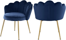 Load image into Gallery viewer, Claire Navy Velvet Dining Chair image