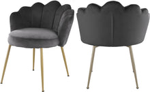 Load image into Gallery viewer, Claire Grey Velvet Dining Chair image