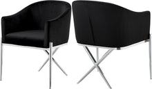 Load image into Gallery viewer, Xavier Black Velvet Dining Chair image