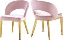 Load image into Gallery viewer, Roberto Pink Velvet Dining Chair image
