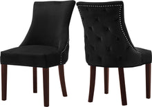 Load image into Gallery viewer, Hannah Black Velvet Dining Chair image