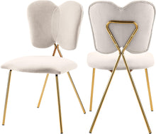 Load image into Gallery viewer, Angel Cream Velvet Dining Chair image