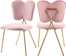Load image into Gallery viewer, Angel Pink Velvet Dining Chair image