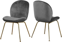 Load image into Gallery viewer, Paris Grey Velvet Dining Chair image