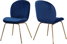 Load image into Gallery viewer, Paris Navy Velvet Dining Chair image