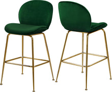 Load image into Gallery viewer, Paris Green Velvet Stool image