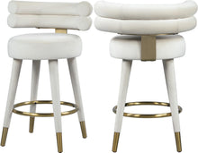 Load image into Gallery viewer, Fitzroy Cream Velvet Counter Stool image