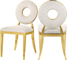 Load image into Gallery viewer, Carousel Cream Velvet Dining Chair image