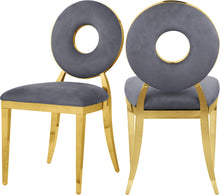 Load image into Gallery viewer, Carousel Grey Velvet Dining Chair image