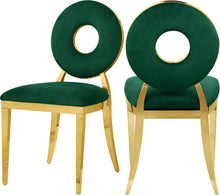 Load image into Gallery viewer, Carousel Green Velvet Dining Chair image