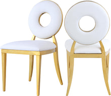 Load image into Gallery viewer, Carousel White Faux Leather Dining Chair image