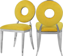 Load image into Gallery viewer, Carousel Yellow Velvet Dining Chair image
