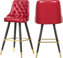 Load image into Gallery viewer, Portnoy Red Faux Leather Counter/Bar Stool image